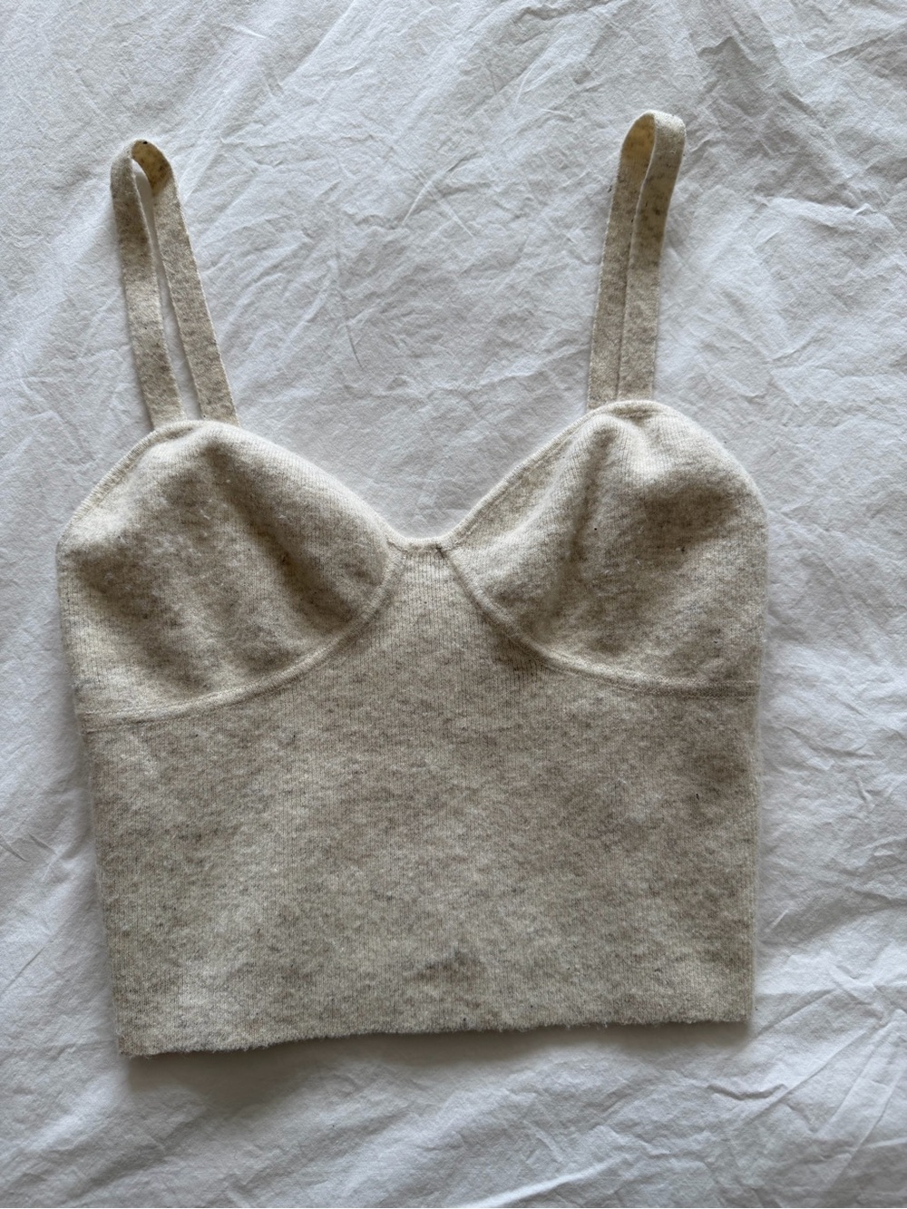 Aritzia Wilfred cashmere heather tank